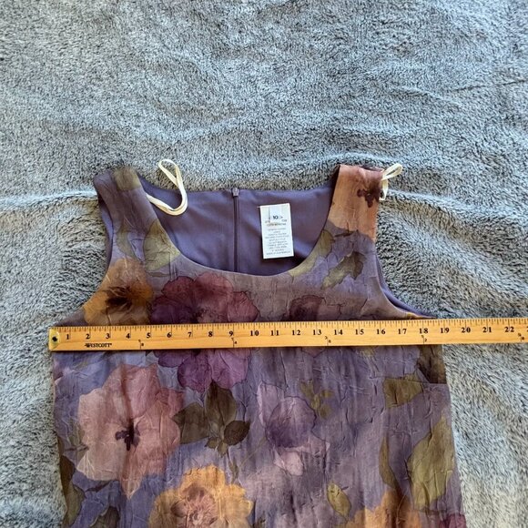 Vtg Miss Dorby Dress Size 10 2 Piece Set Floral Fairy Sheer Crinkle Boho 19179 - Picture 12 of 15